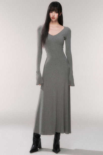 Desire Knit V-neck Dress