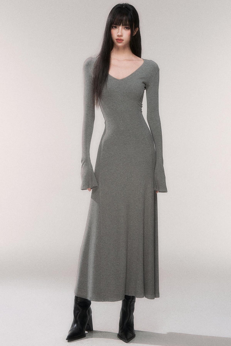 Desire Knit V-neck Dress