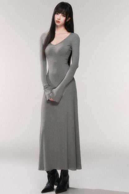 Desire Knit V-neck Dress