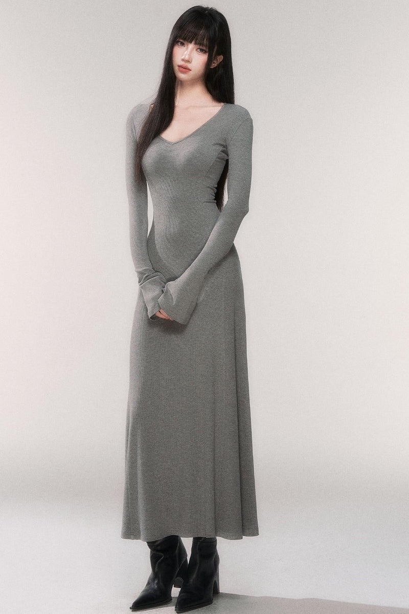 Desire Knit V-neck Dress
