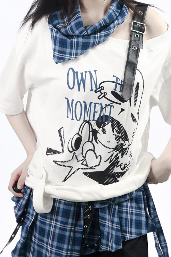 Subculture Punk Dark Kawaii Top + Skirt + Pants