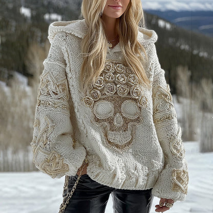 Casually Elegant Sweater with a Refined Edge