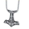 Viking Thor's Hammer Necklace Odin Mjolnir Pendant for