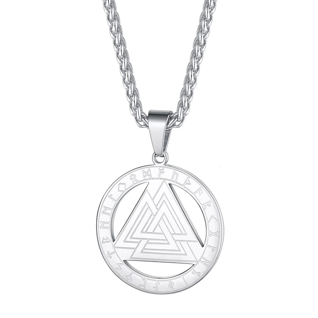 Faithheart Viking Rune Valknut Necklace for