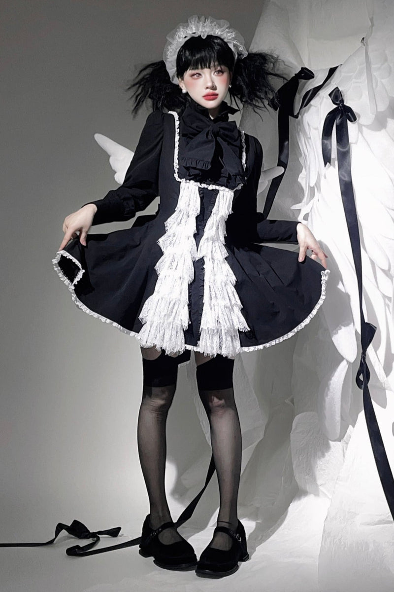 Little Angel Dark Gothic Lace Dress