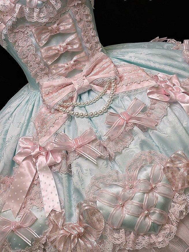 [pre-order Deadline: April 3] Pure Sweet Rose Fantasy Tiered Lolita Dress