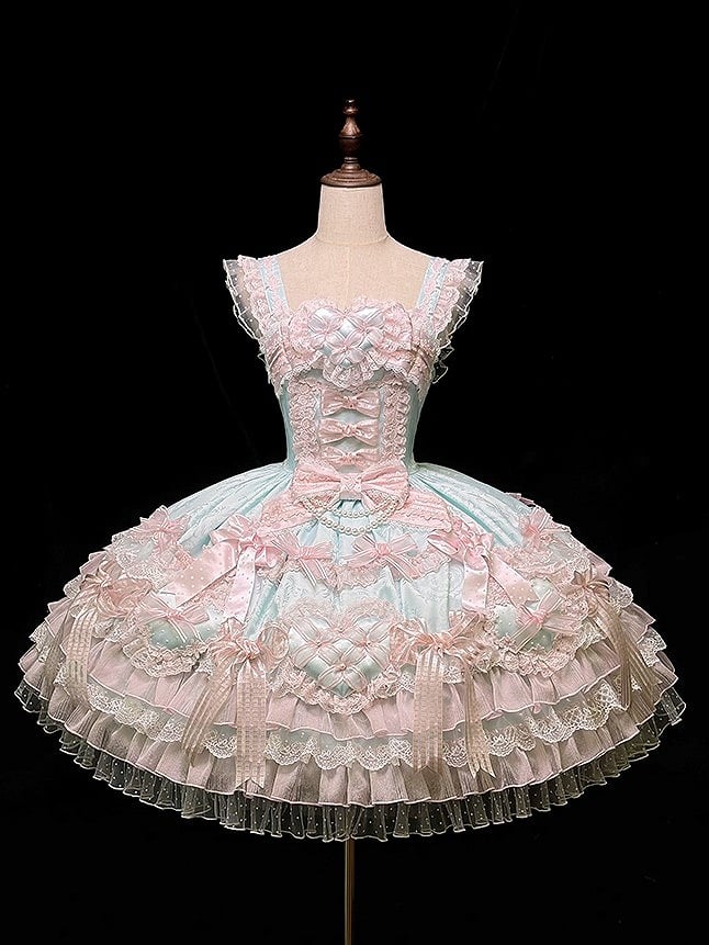[pre-order Deadline: April 3] Pure Sweet Rose Fantasy Tiered Lolita Dress