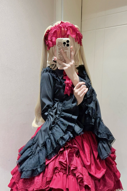 Moon River Gothic Skirt + Cape + Top + Bow