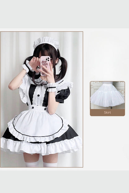 Black and White Lolita Maid Dress