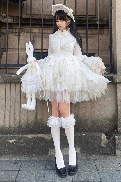 Gothic Bird Lolita Jumper Skirt + Pumpkin Pants Skirt + Curtain Skirt