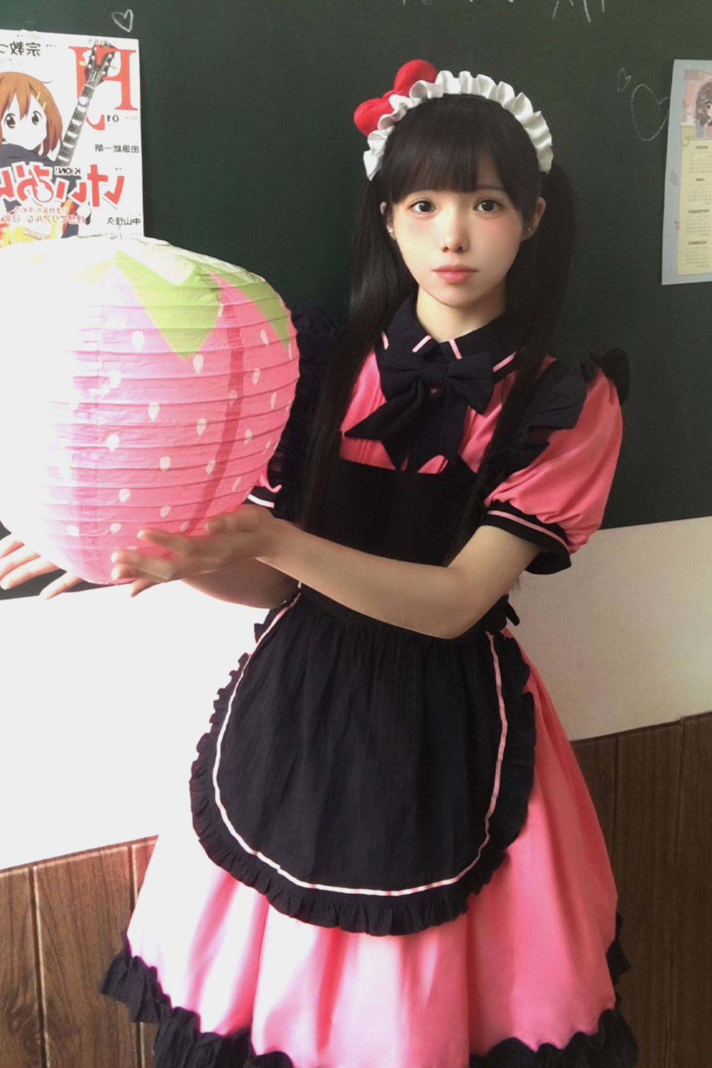 Mint Black Berry Lolita Dress + Apron + Tie
