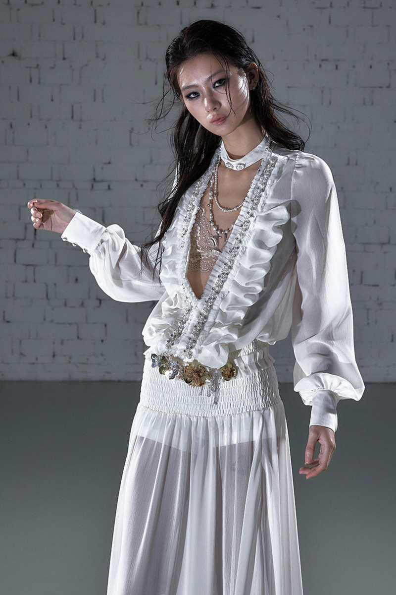 Modern Chiffon Y2k Long Dress