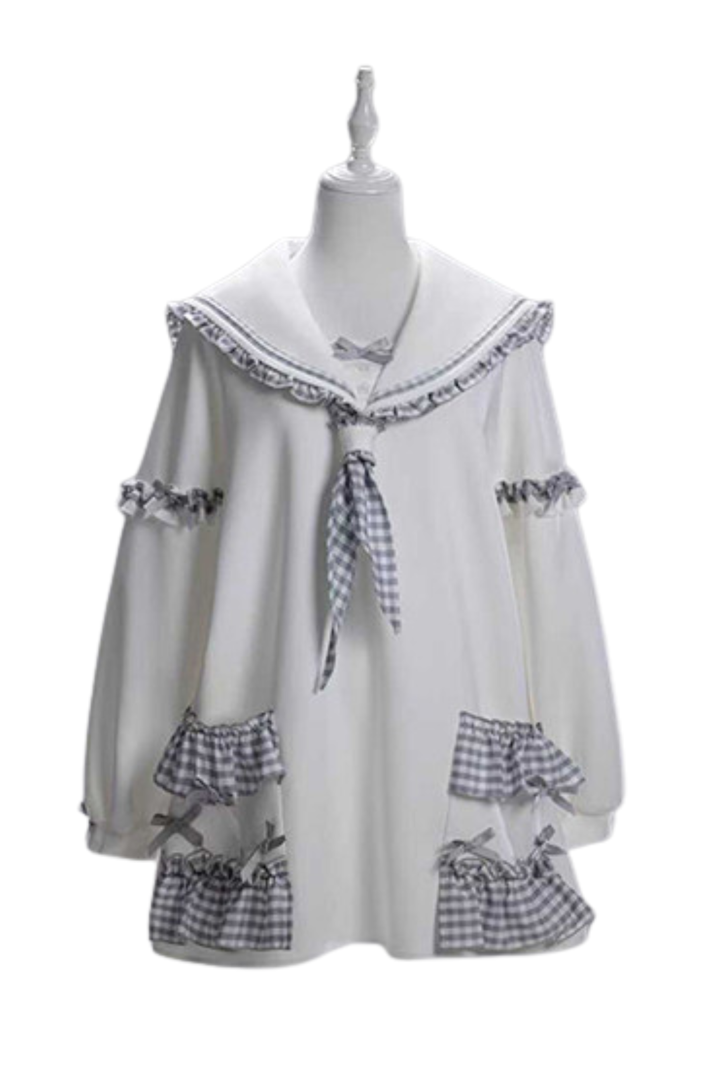 Check Sailor Loose Top