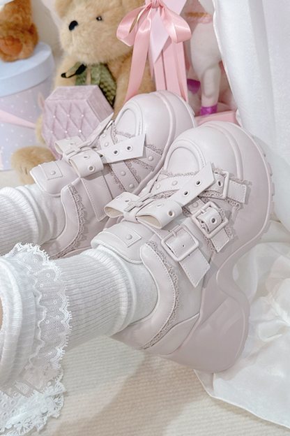 Ribbon Subculture Platform Shoes