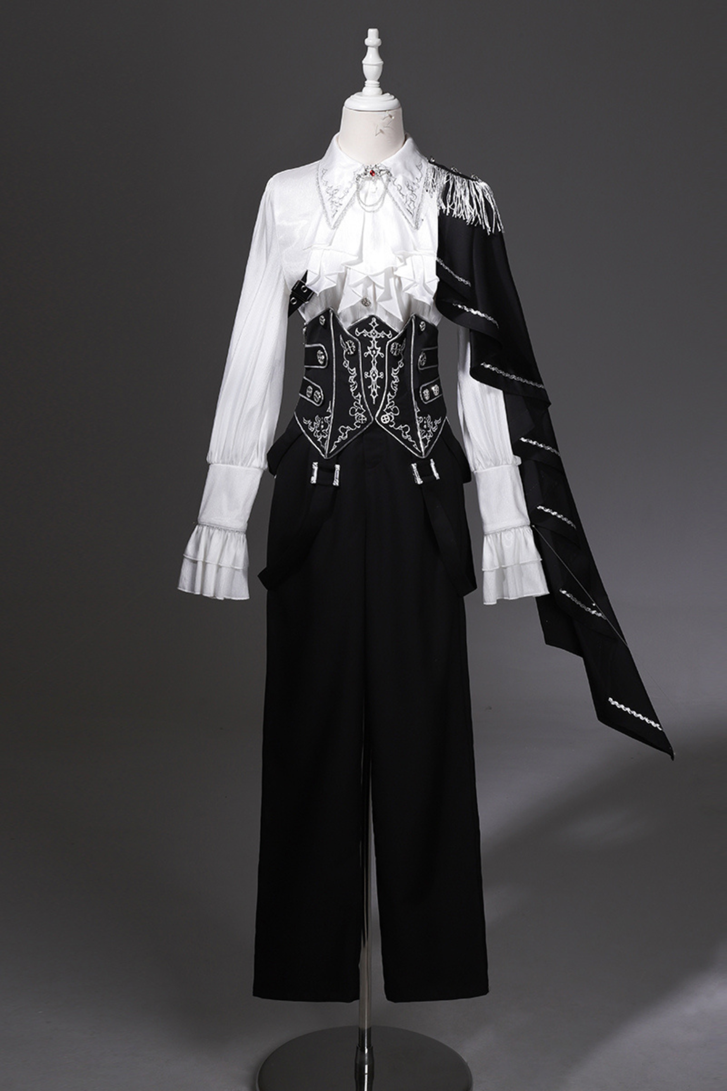 Monochrome Prince Top + Corset + Pants