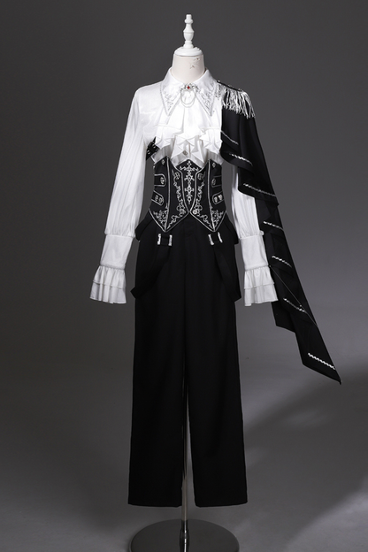 Monochrome Prince Top + Corset + Pants