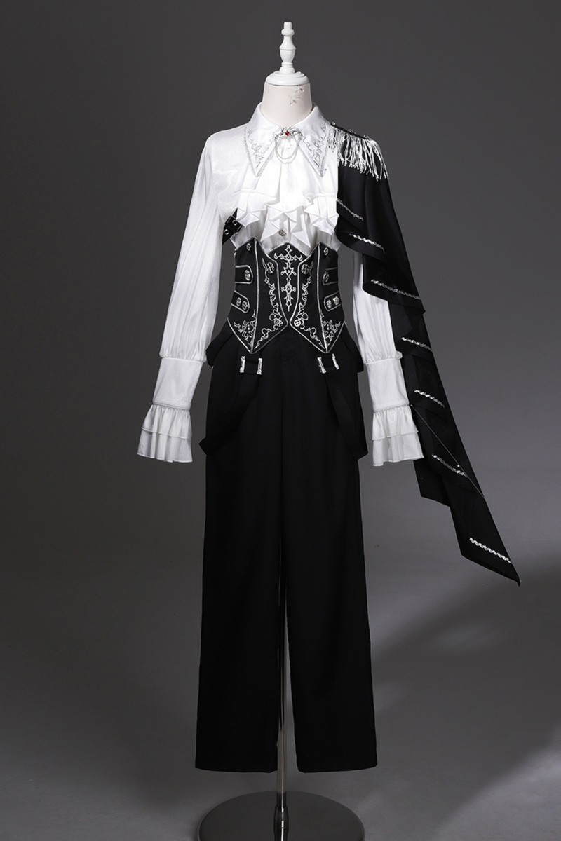 Monochrome Prince Top + Corset + Pants