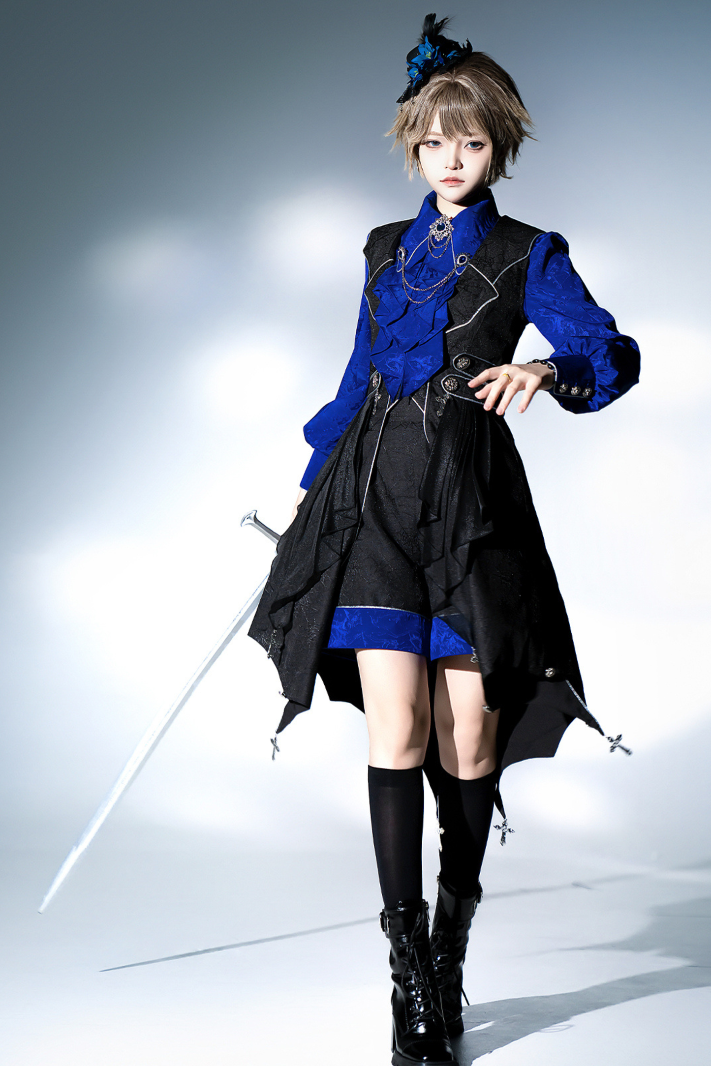 Moonlit Night Shirt + Vest + Shorts
