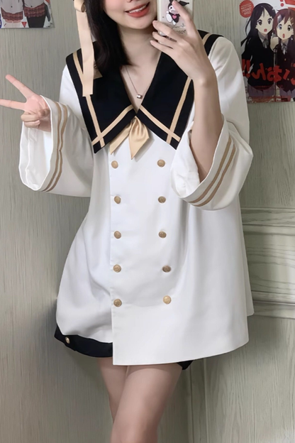 Prince Big Sailor Top + Pants + Beret + Tie + Socks