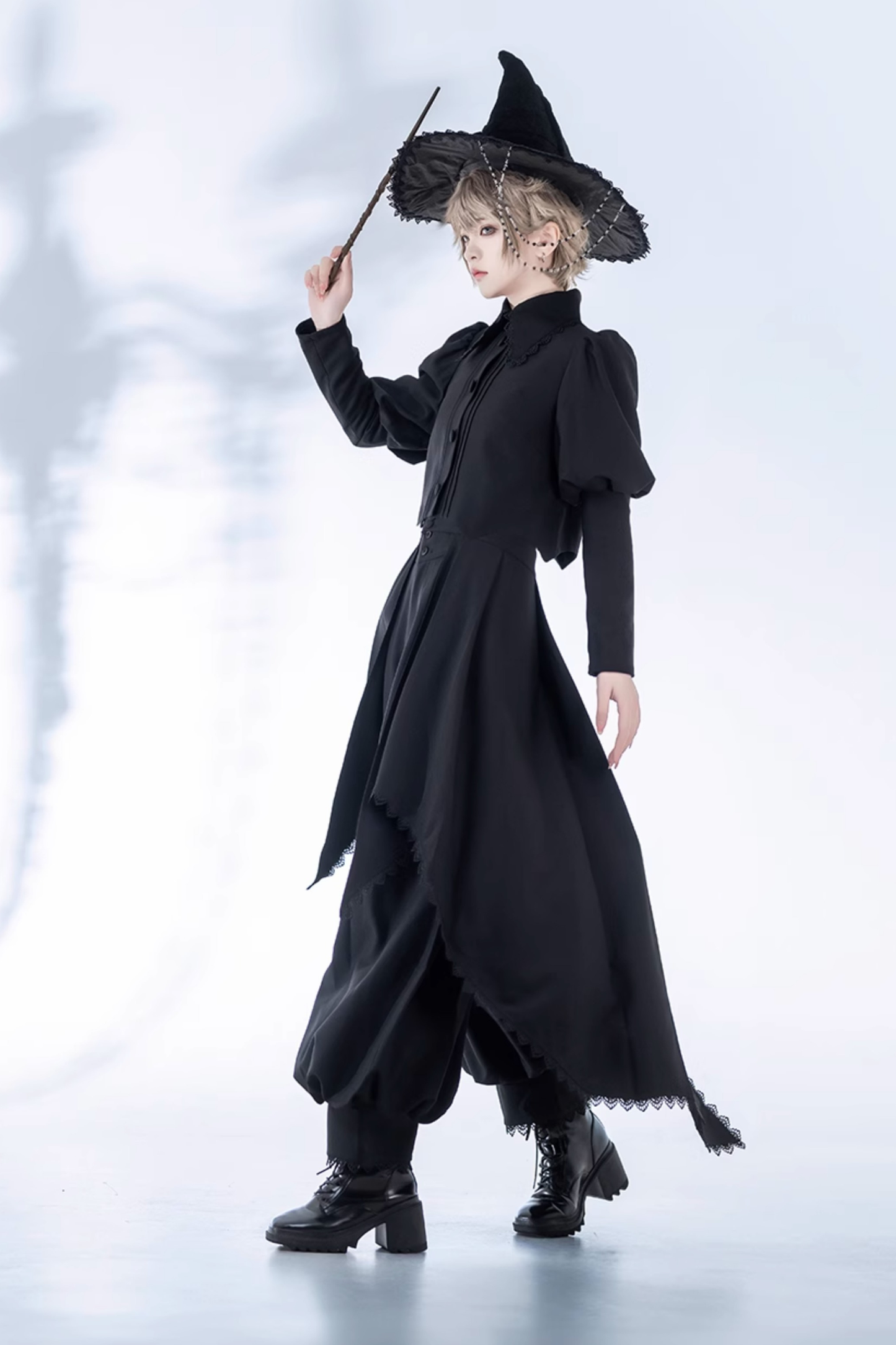 Retro Gothic Lolita Jacket + Pants
