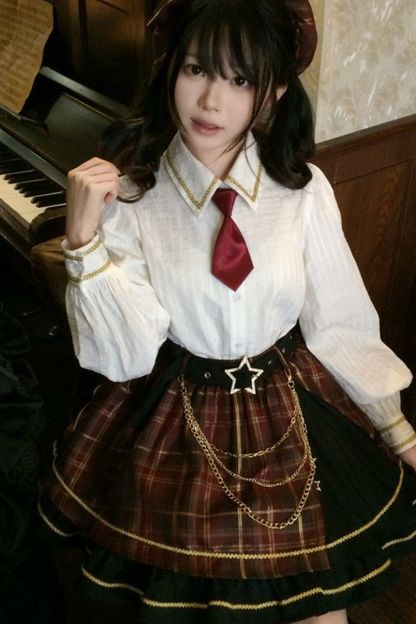 Retro Plaid Idol Lolita Set