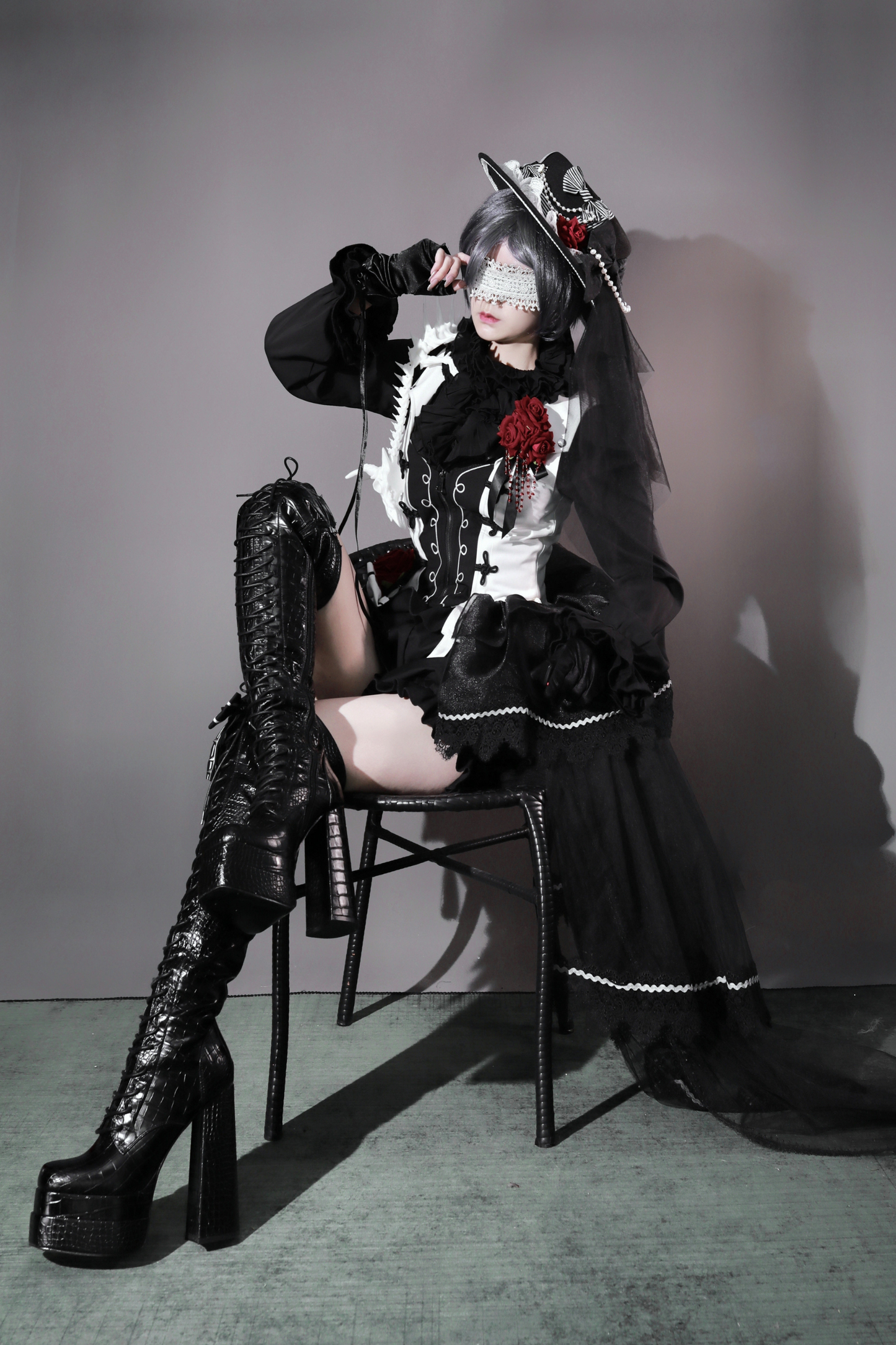 Dark Rose Gothic Princess Lolita Set + Dark Rose Gothic Prince Lolita Set
