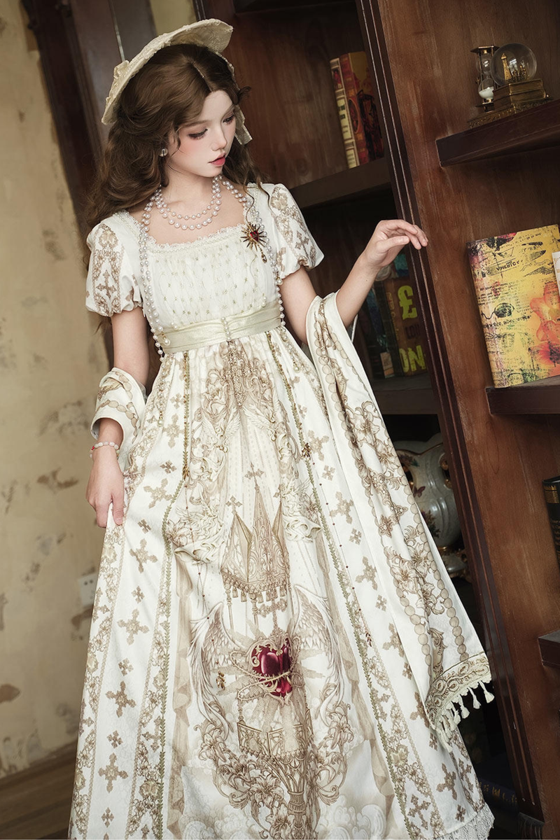 Lolita Dress + Shawl + Necklace