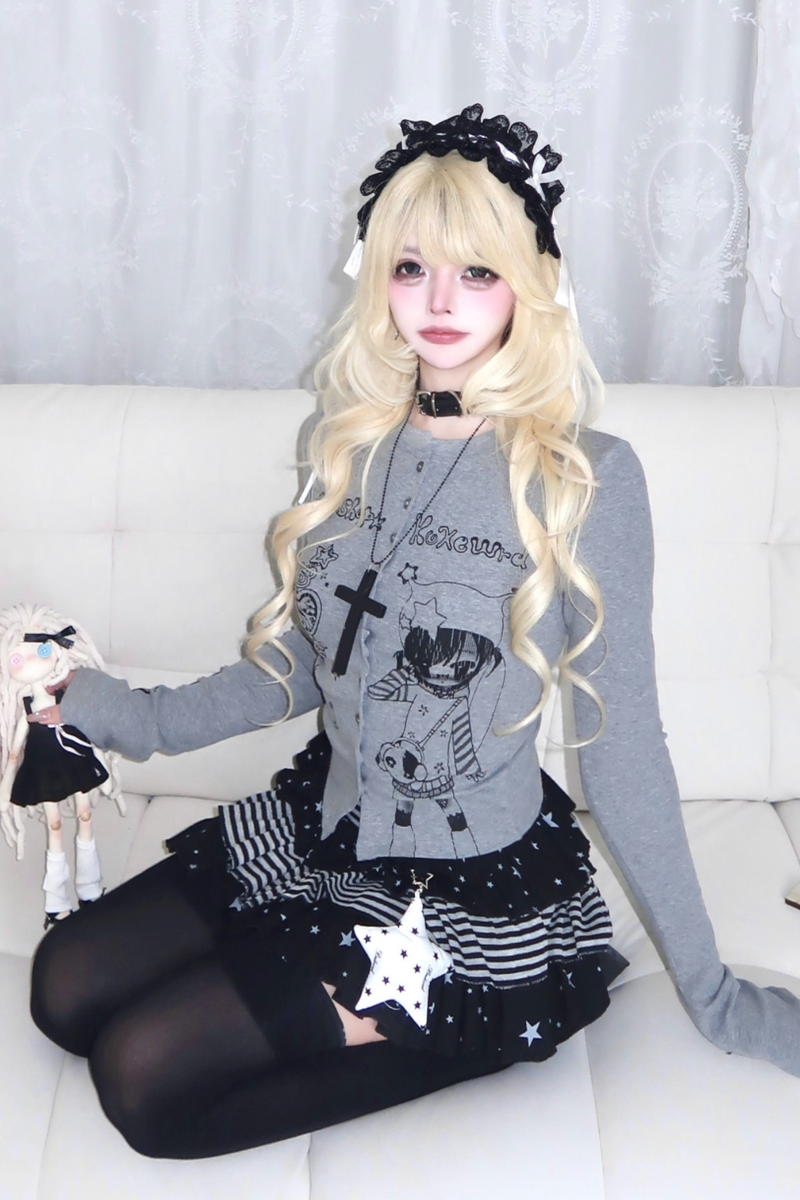 Gothic Girl Slim Slimming Top