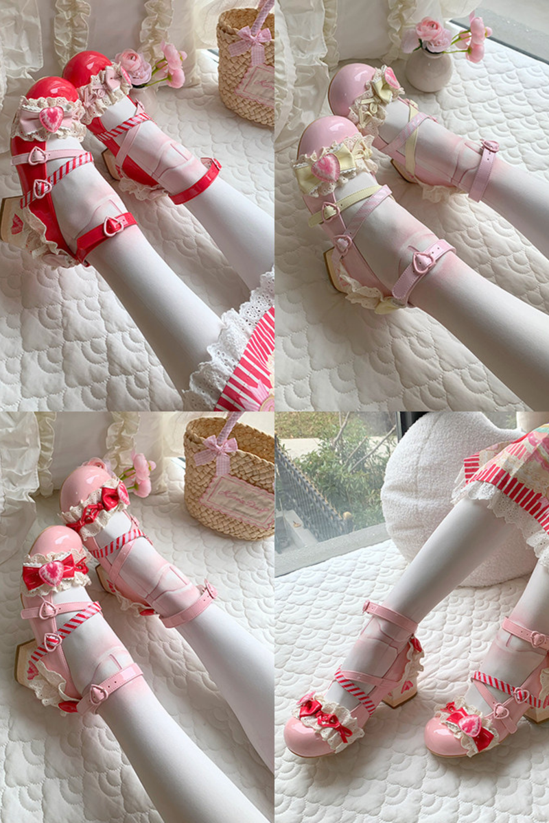 Strawberry Lolita Mary Jane Shoes