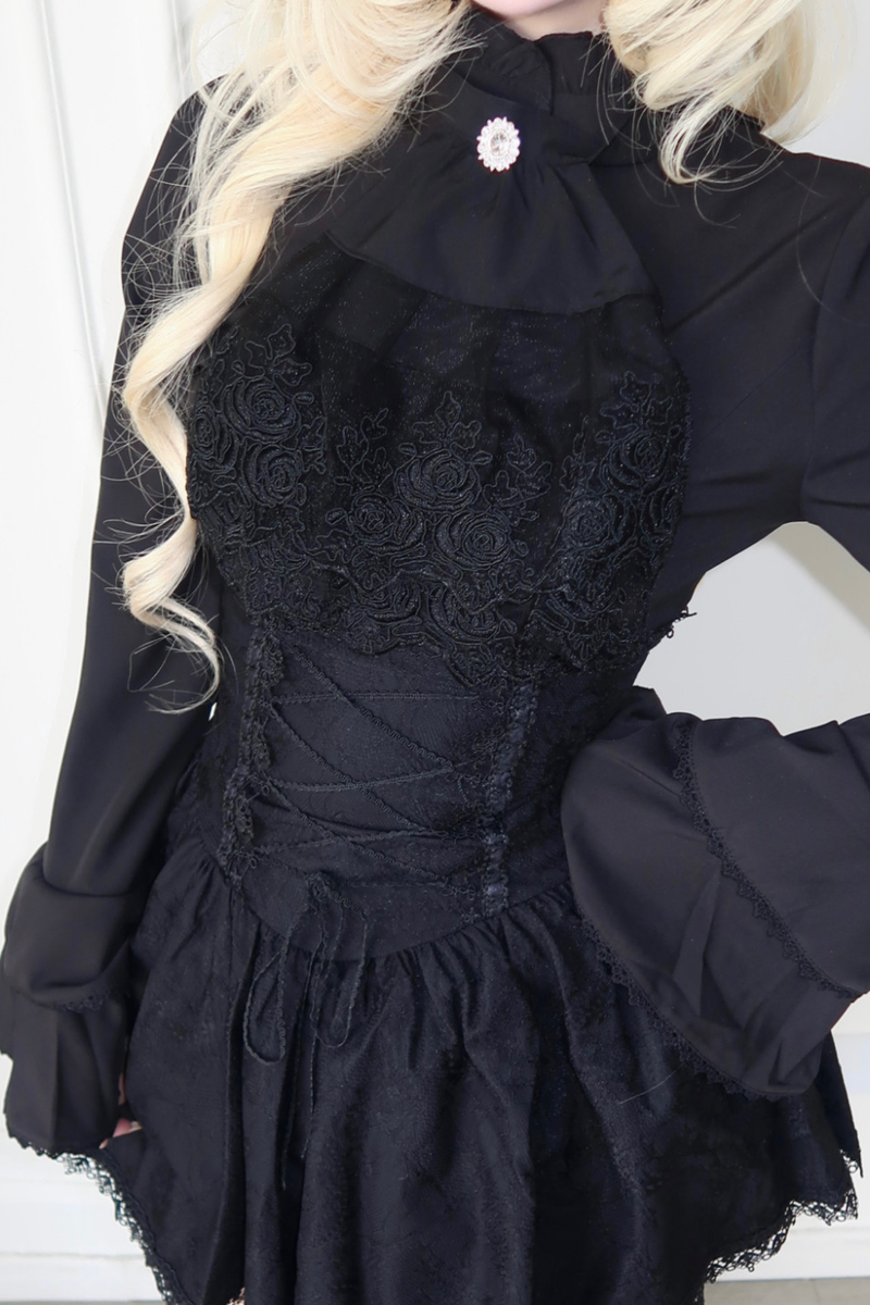 Gothic Top + Lace Skirt