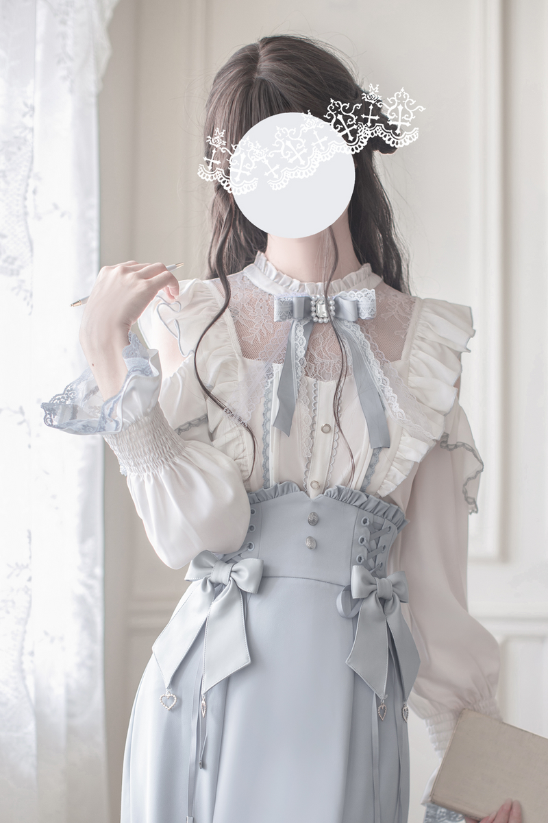 Off Shoulder Design Shirt + Mermaid Skirt
