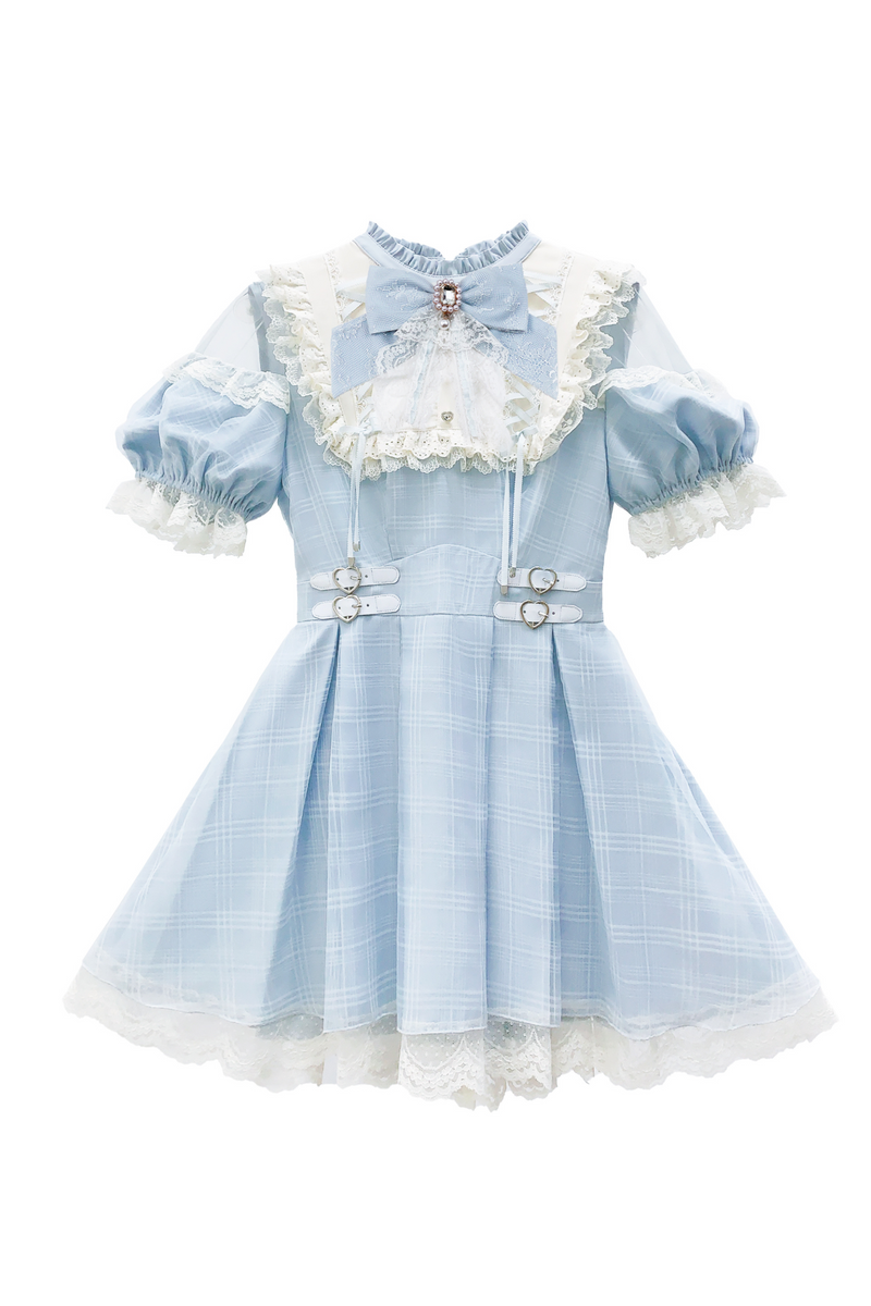 [pre-order] Sweet Girly Aqua Dress