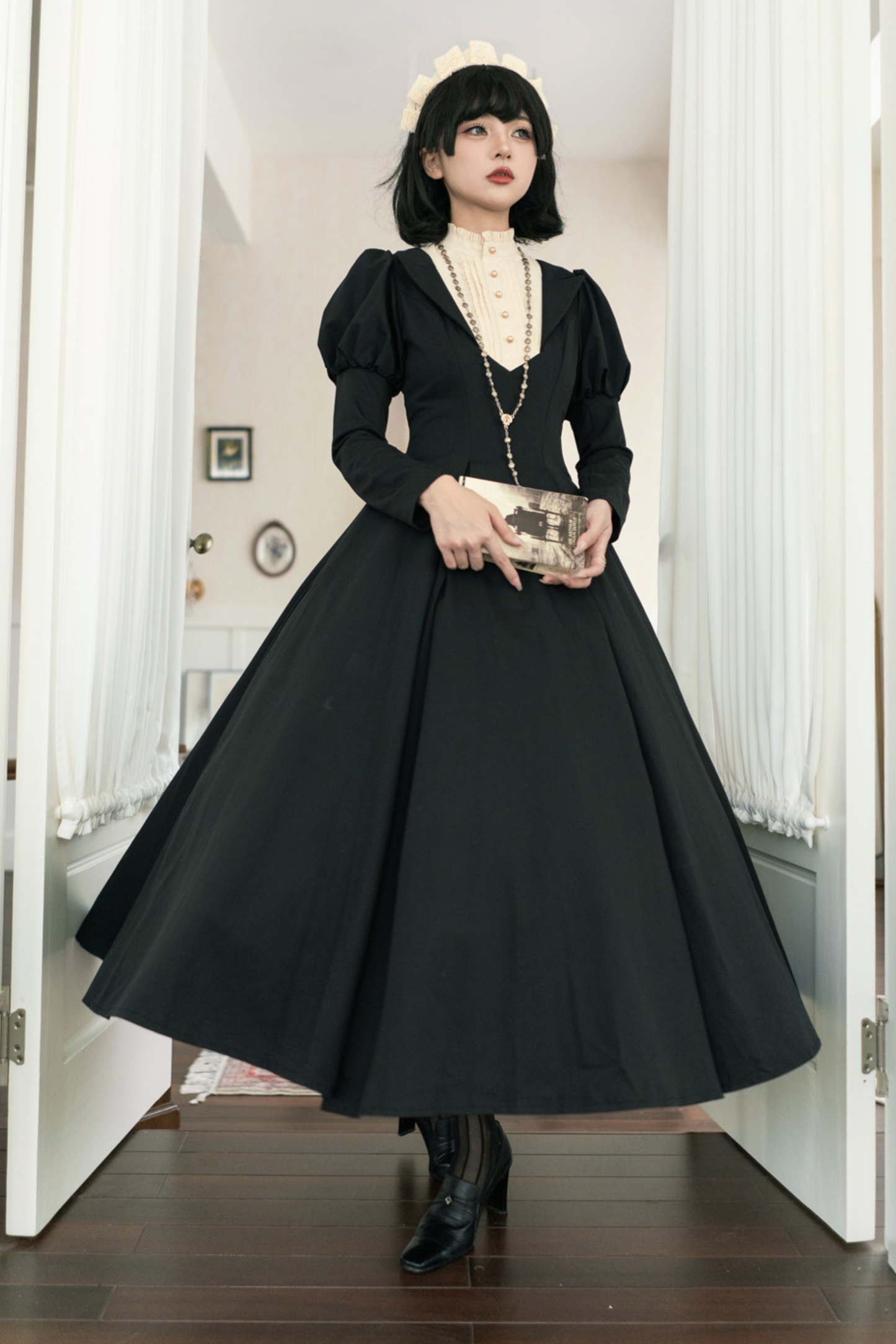 Gothic Flared Long Lolita Dress