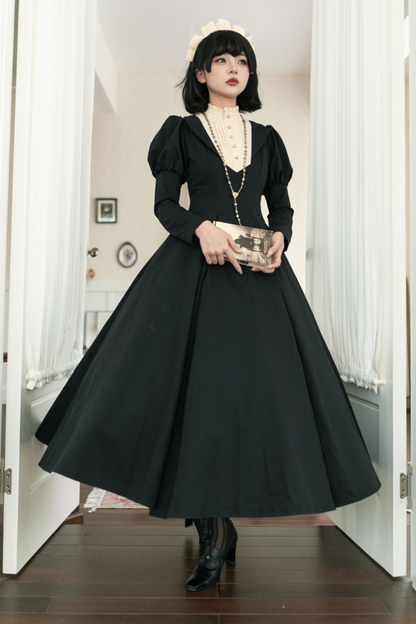 Gothic Flared Long Lolita Dress