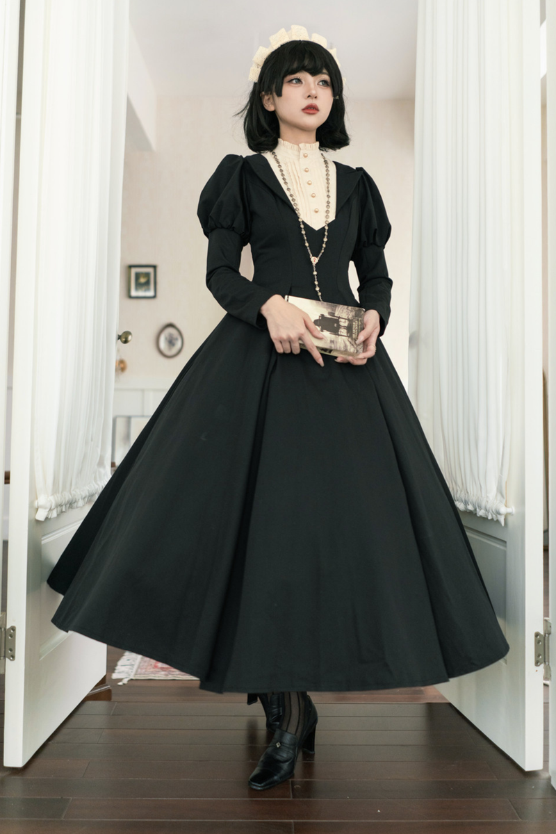Gothic Flared Long Lolita Dress