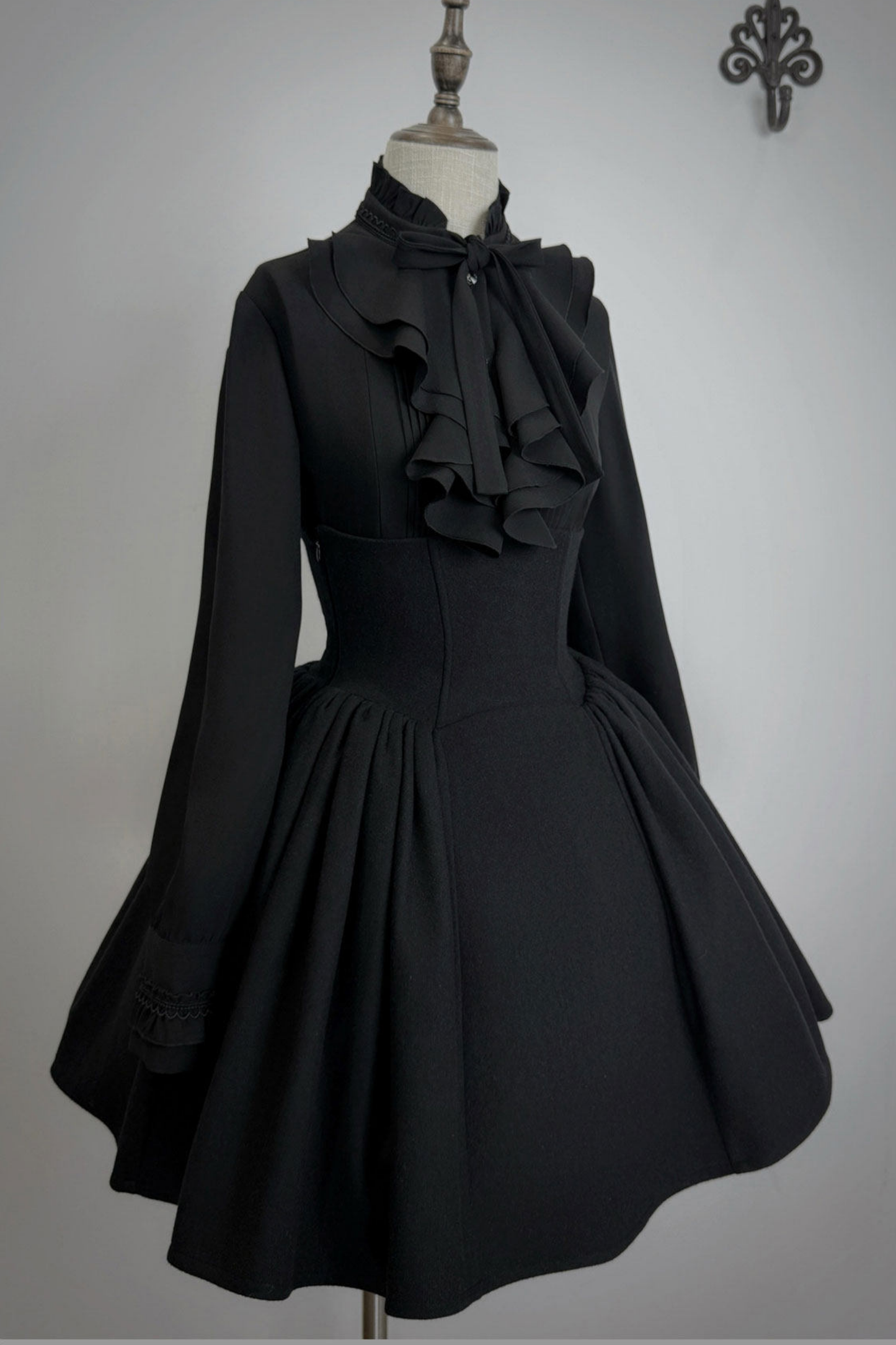 British Detective Lolita Coat + Cape + Skirt + Shirt + Bag + Brooch + Hat + Beret + Necklace