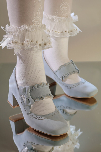 Butterfly Mid Heel Lolita Shoes
