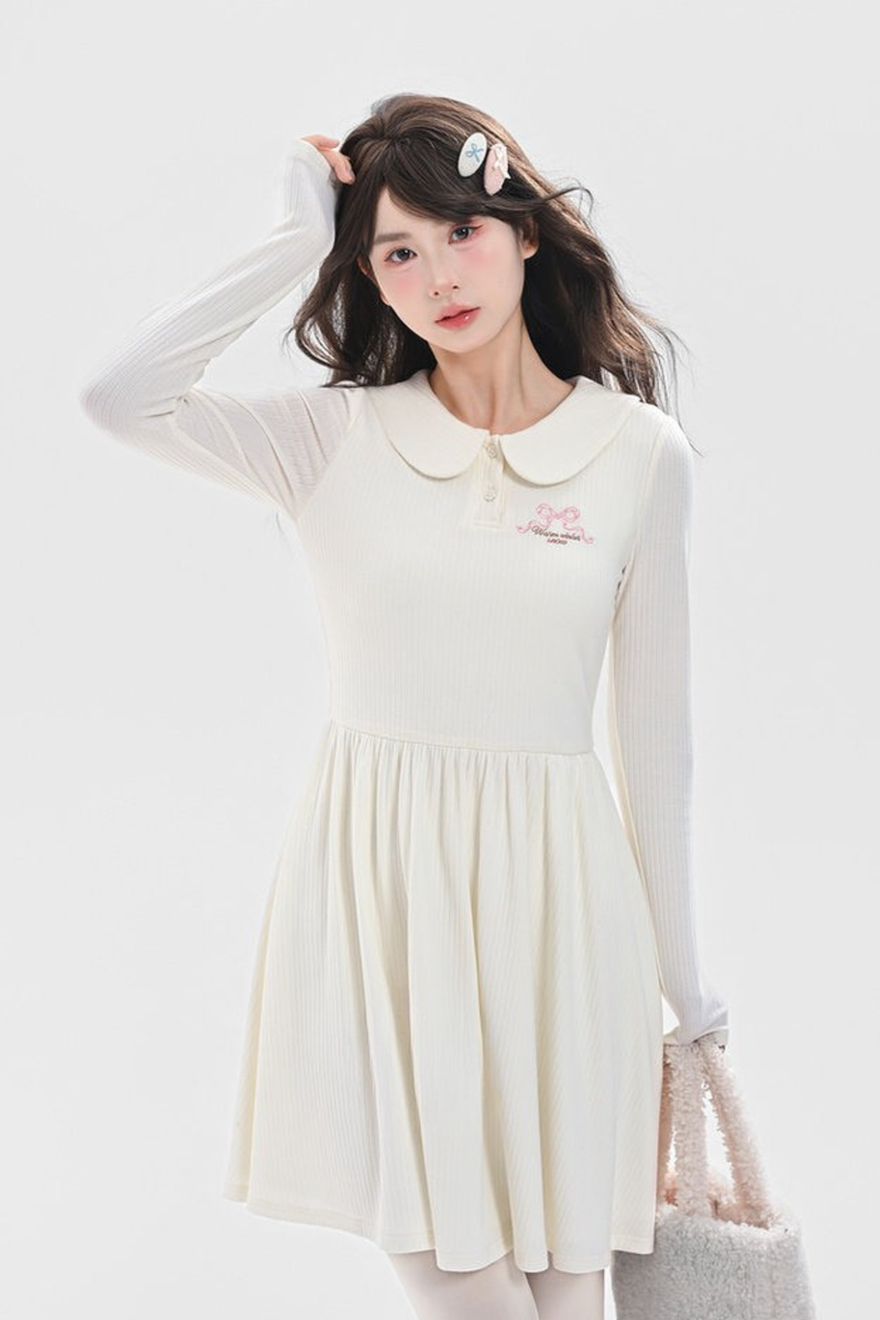 Milk Doll Color French Knit Dress