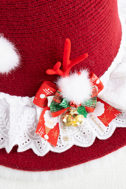 Dark Red Lolita Hat