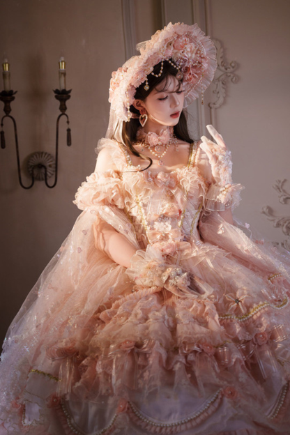 Sweet Flower Tea Party Medium Lolita Dress