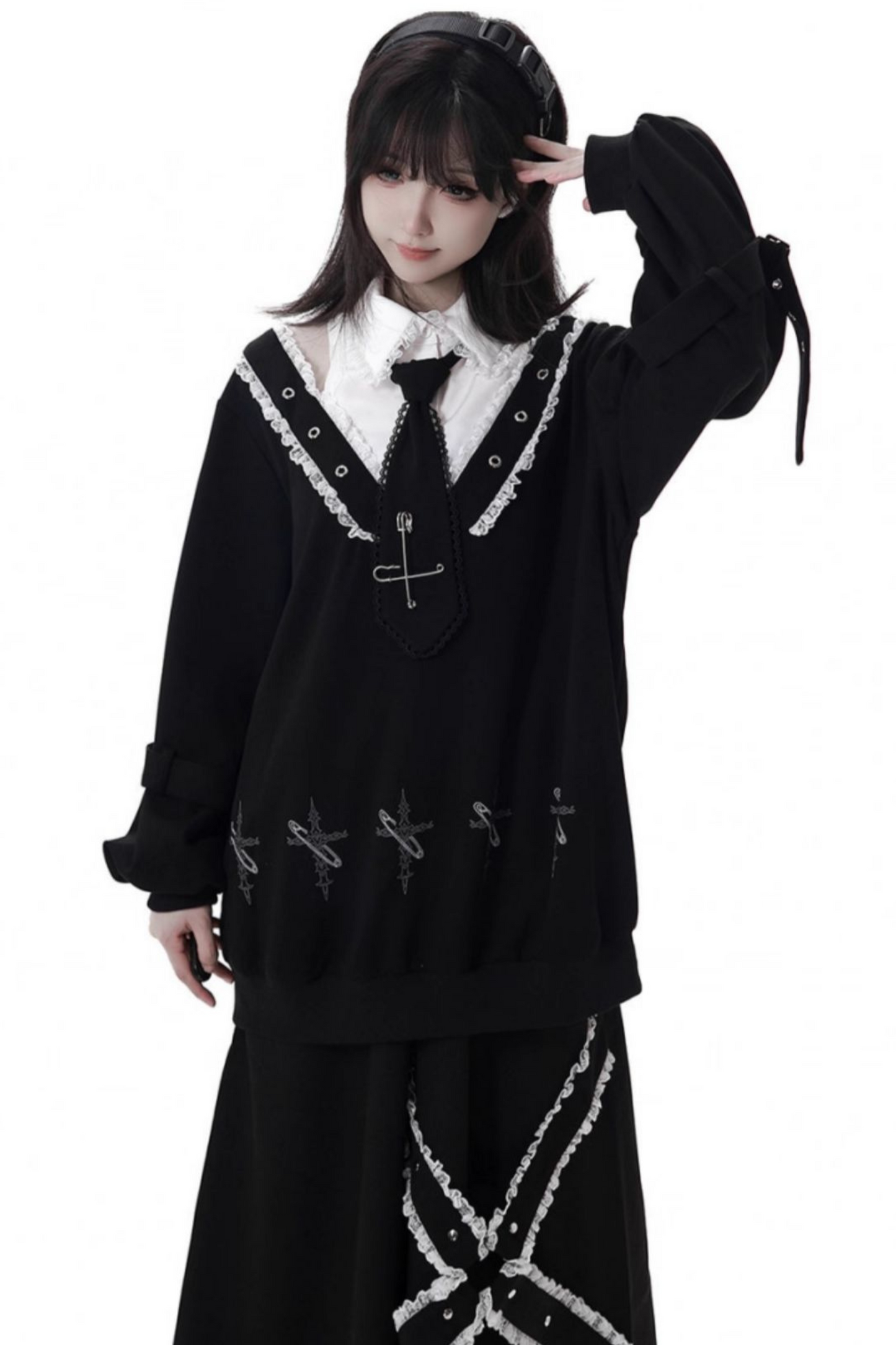 Big Swing Shirt Design Top + Hooded Dress + Long Culottes