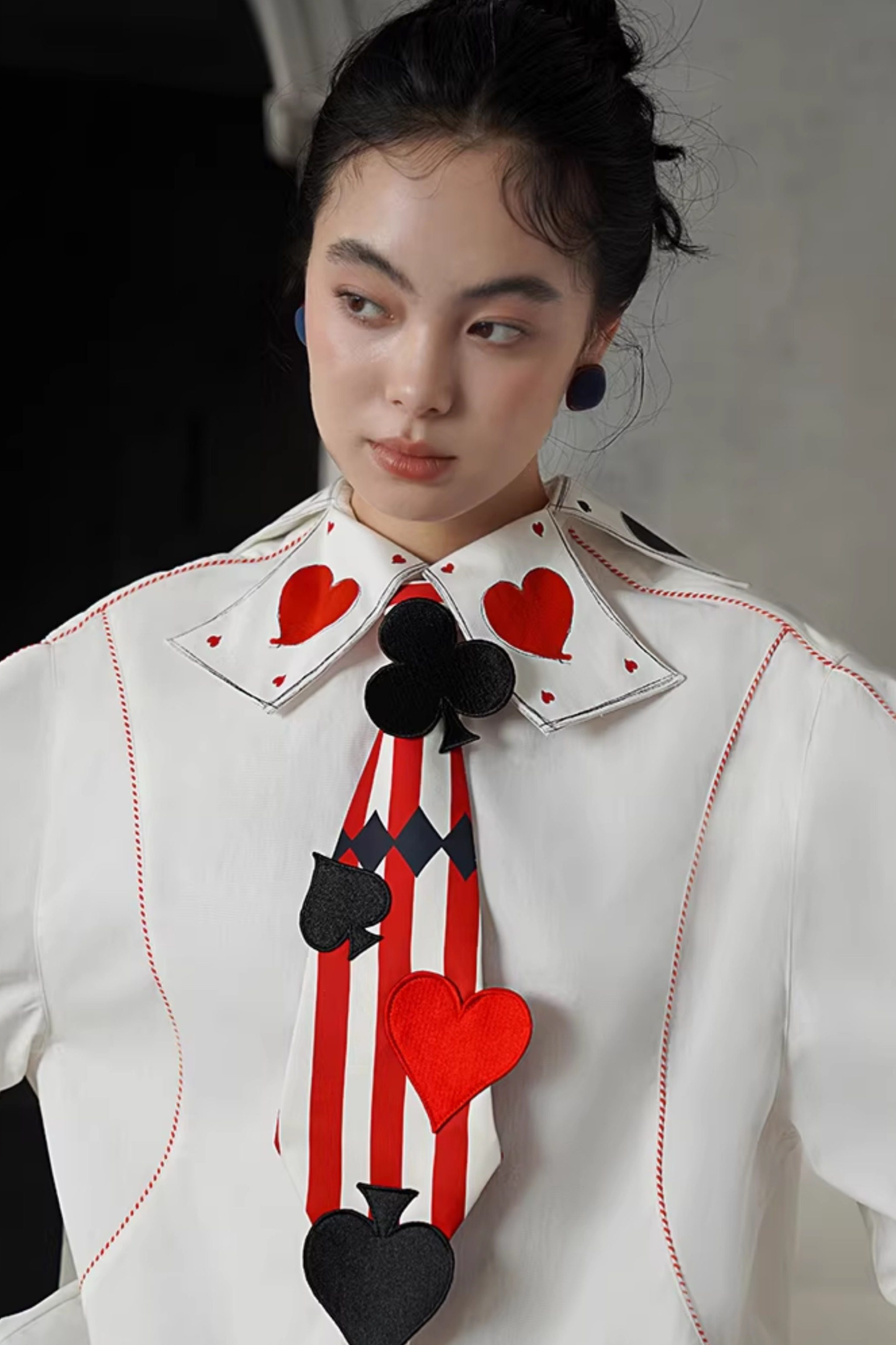 Playing Card Fantasy Color Blouse
