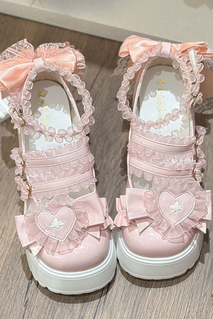 Lace Ruffle Lolita Shoes