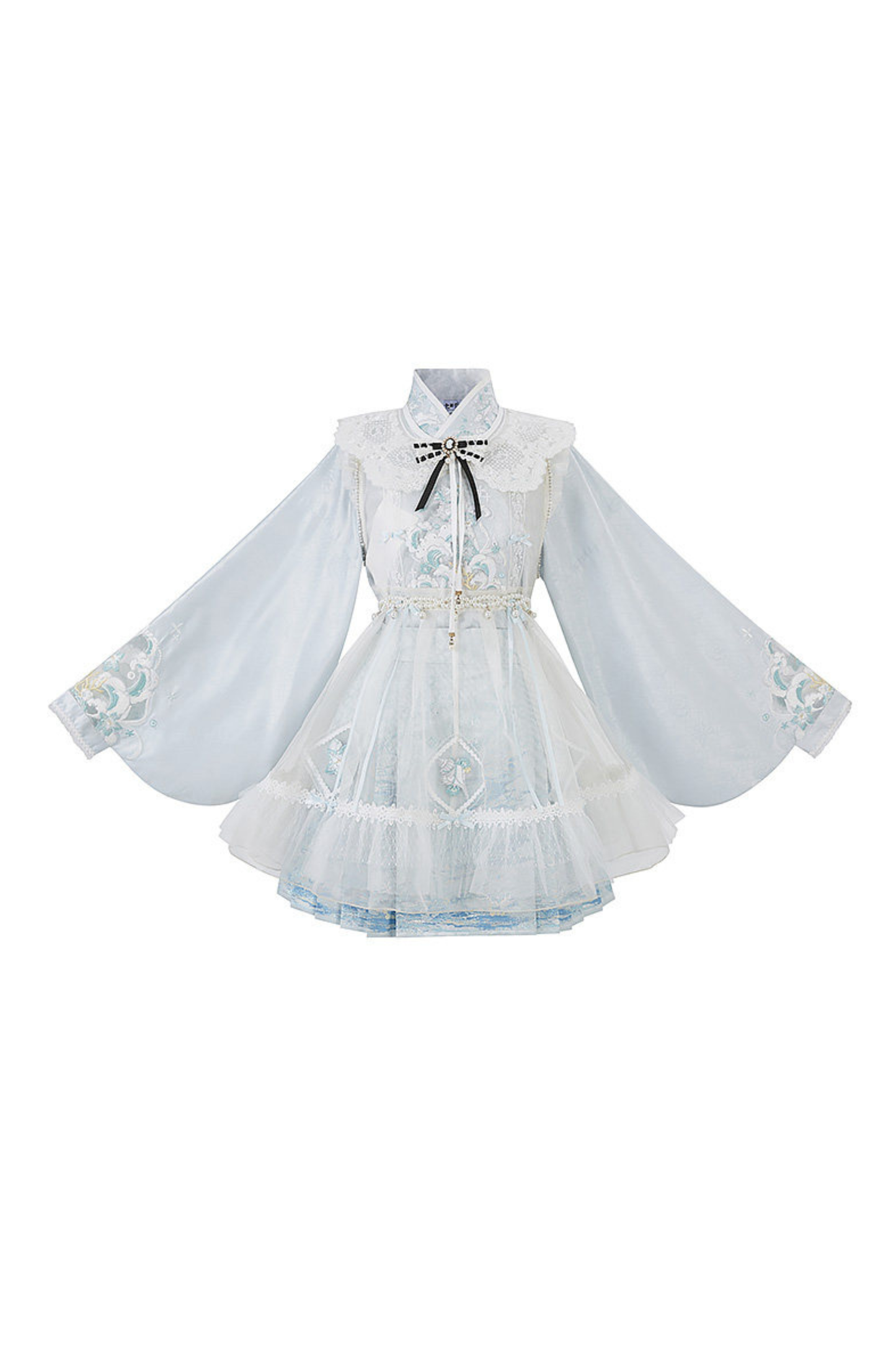 Ice Chinese-style Shirt + Skirt + Dress + Neck Accessories