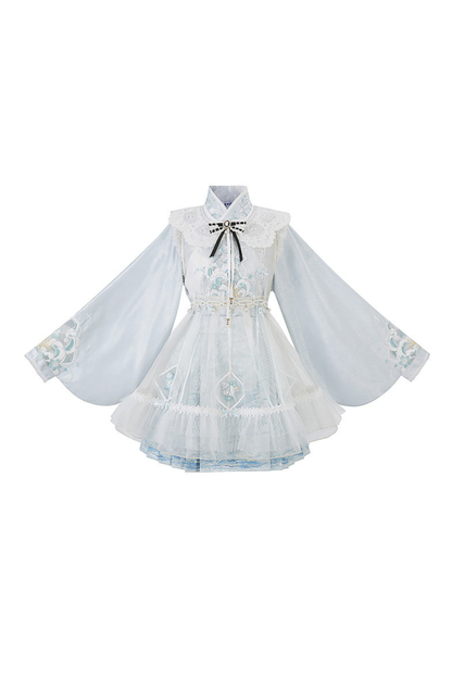 Ice Chinese-style Shirt + Skirt + Dress + Neck Accessories