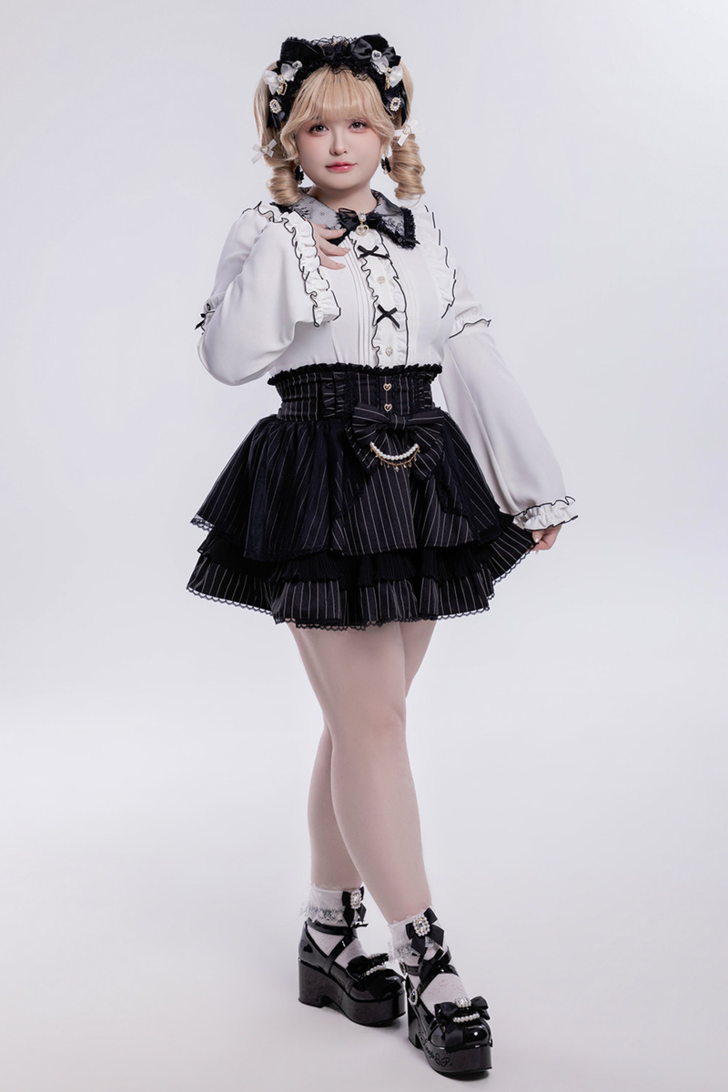 Sweet Ruffled Puff Long Sleeve Blouse