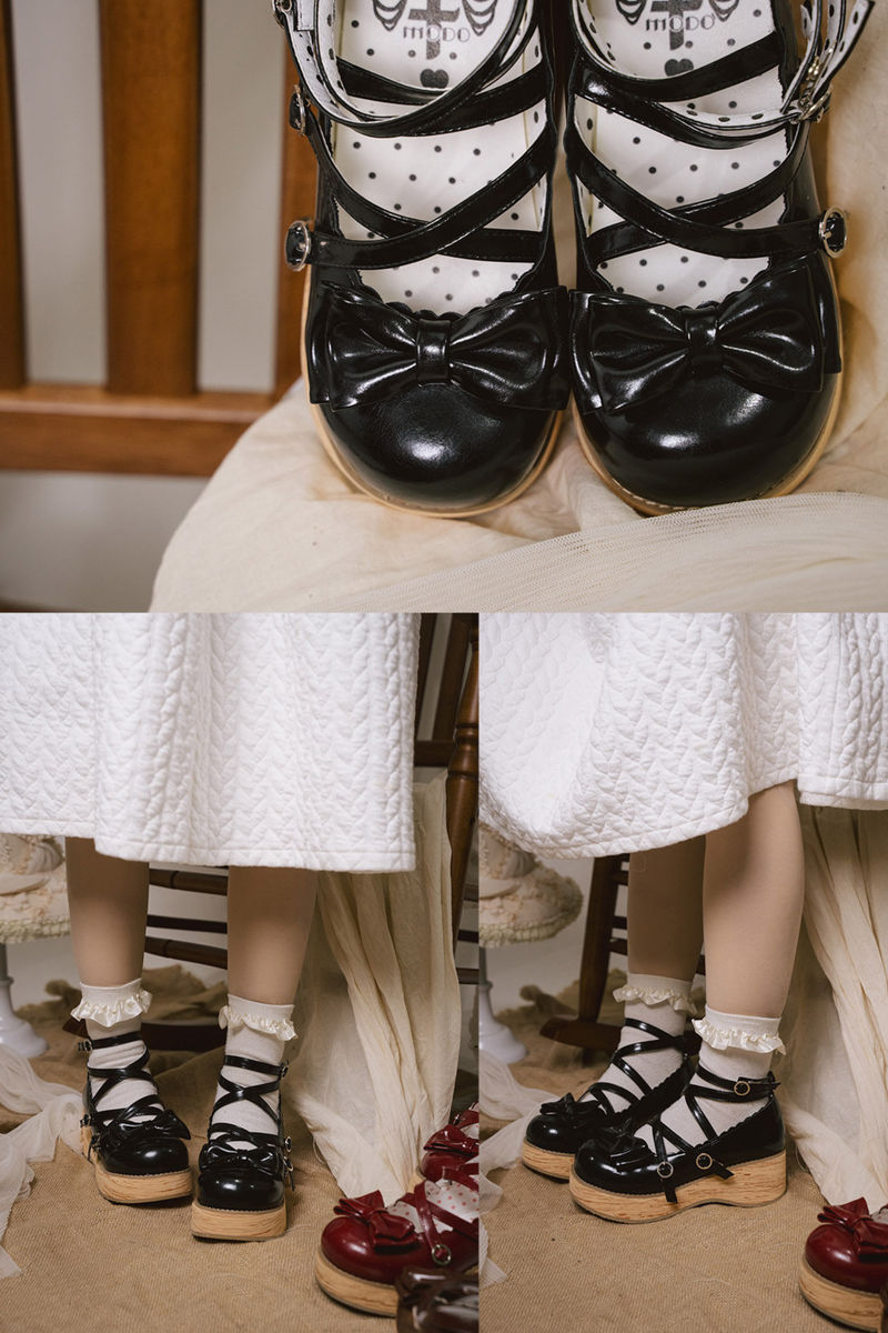 Ribbon Flat Lolita Shoes