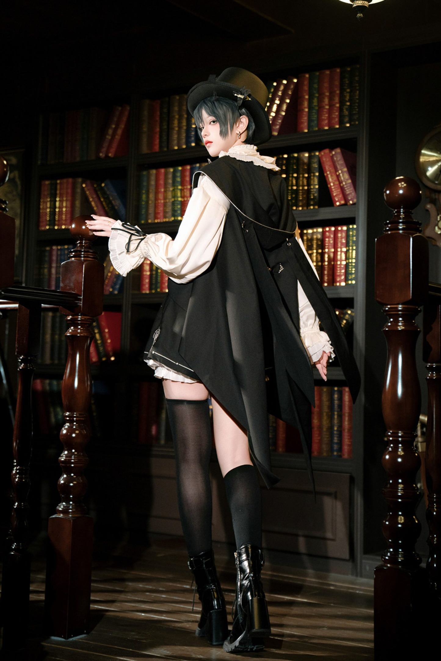Dark Prince Suspender Shorts