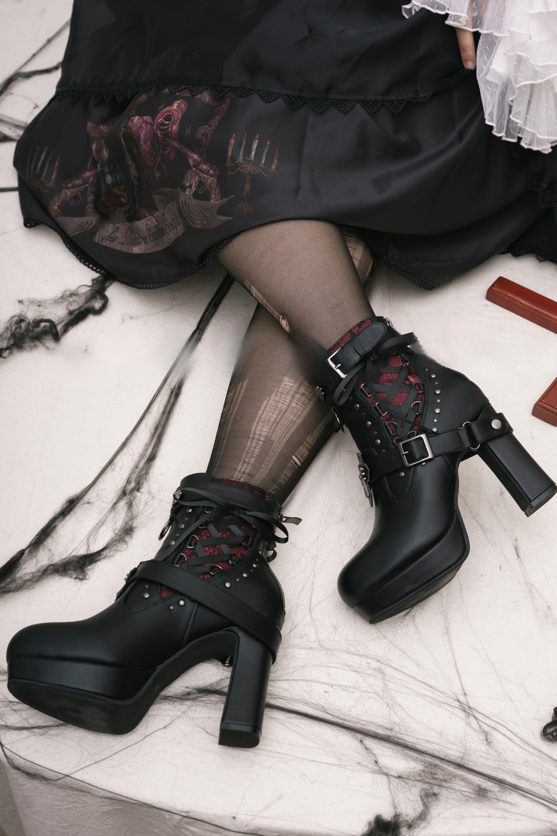 Lacybones Dark Gothic Punk Boots