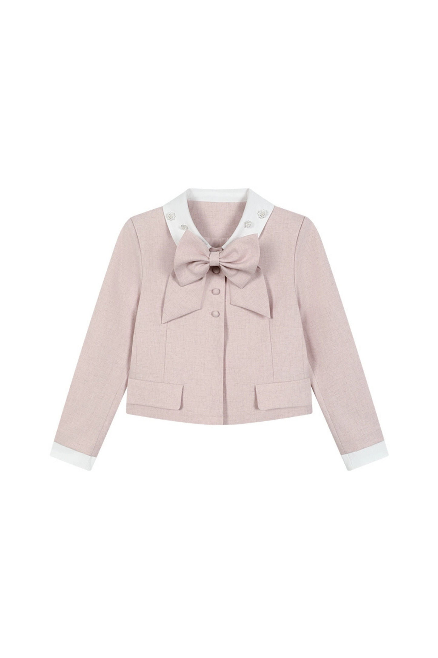 Sweet Ribbon Jacket + Pleated Skirt